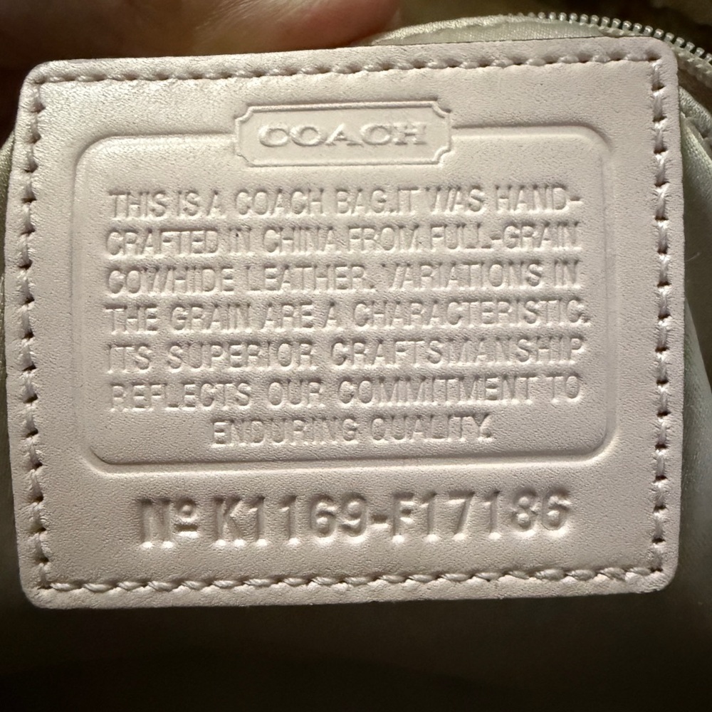 Coach F17186 Inlaid C Patent Leather Bag Leather Satchel - Picture 4 of 17